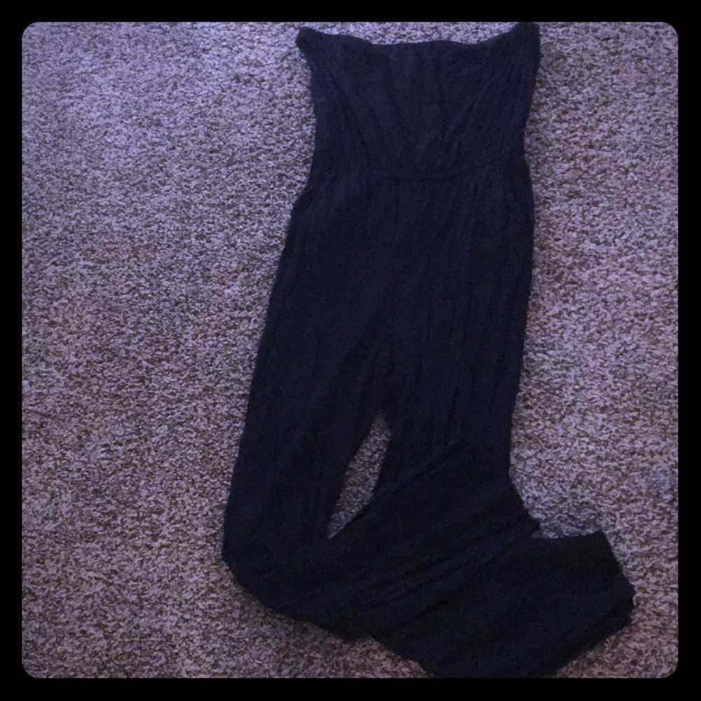 Strapless forever 21 jumpsuit